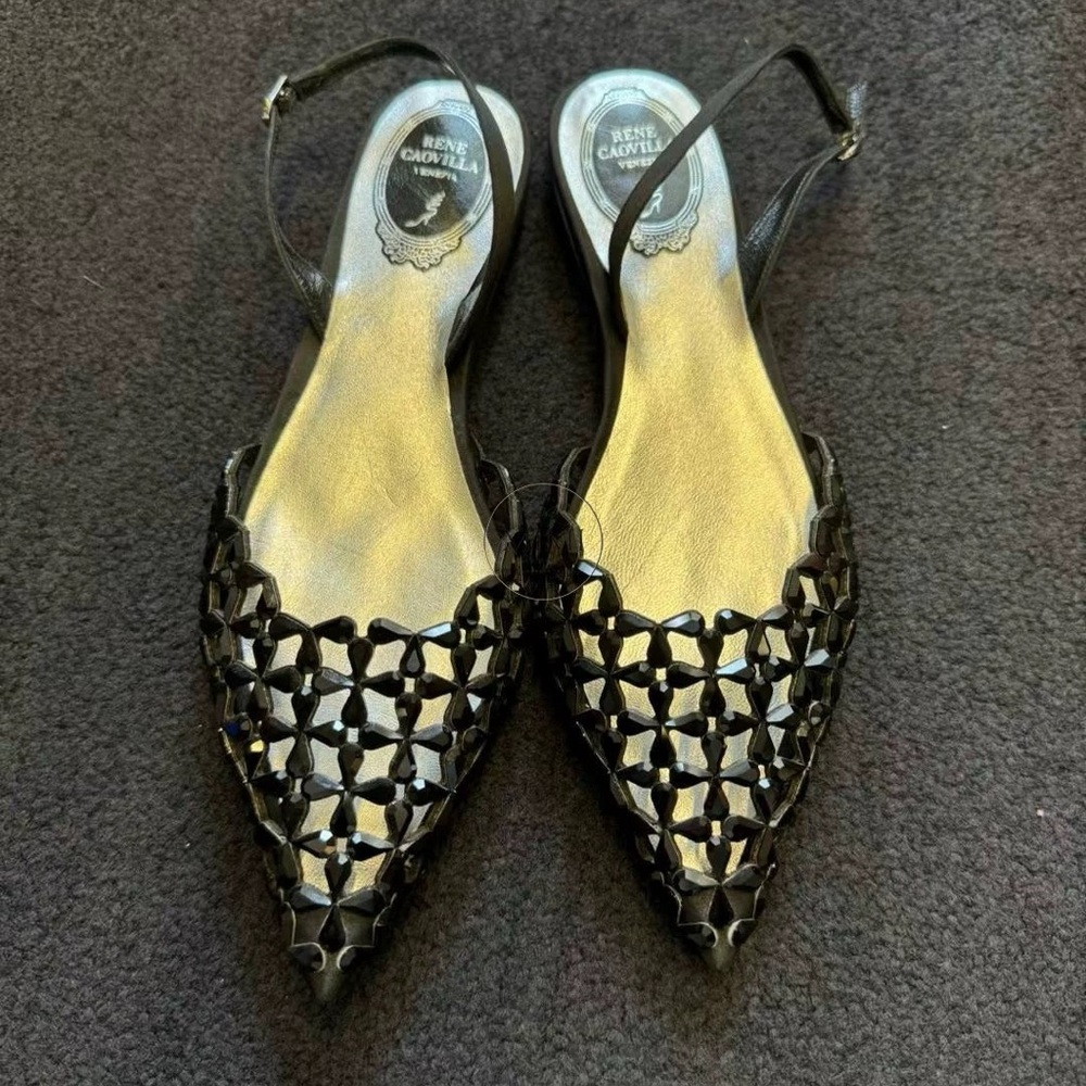 NWT EURO 37 Rene Caovilla New Season Slingback
